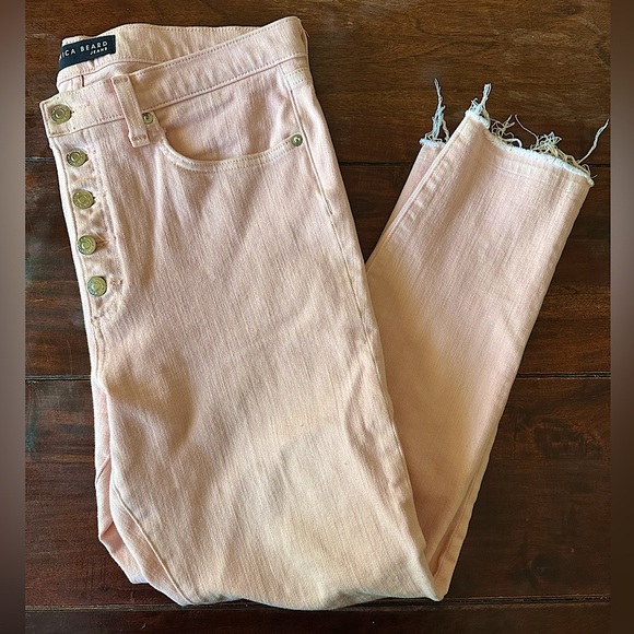 Veronica Beard Denim - Veronica Beard Debbie Skinny Jeans 10” High Rise Millennial Pink Size 31